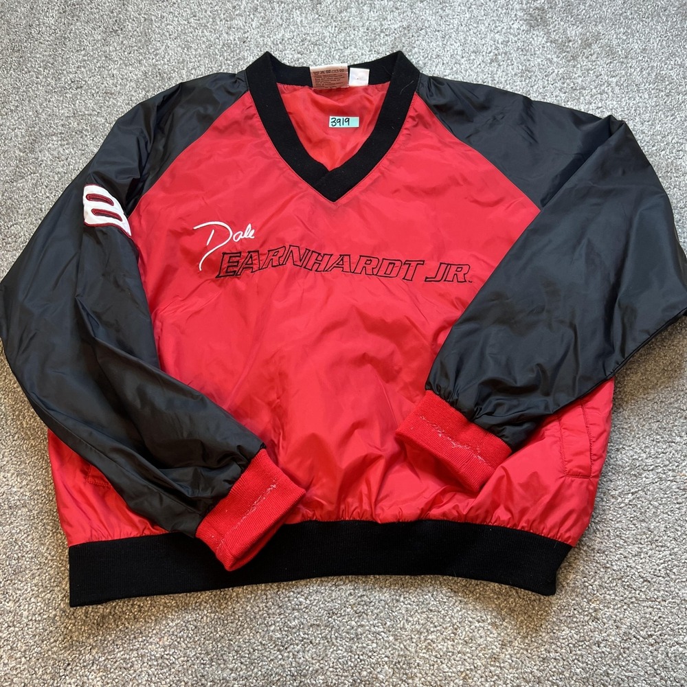 Dale Earnhardt Jr Jacket Mens Large Winners Circle Racing Pullover NASCAR Racing